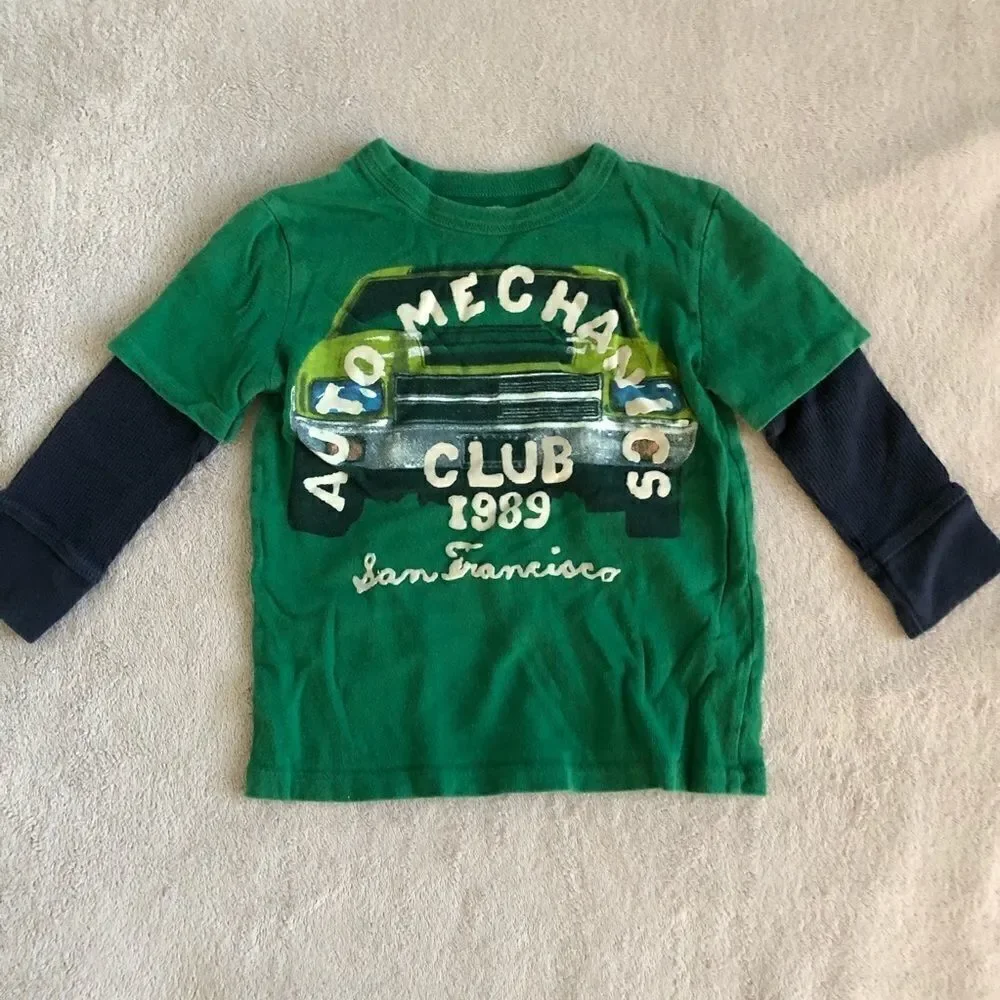 Baby Gap Boys Faux Tshirt over Long Sleeve Tshirt